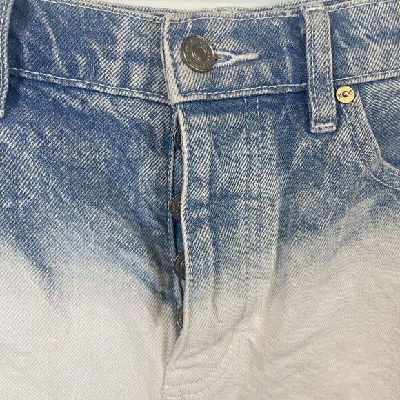 Kancan Size 26 White Blue Cut Off Distressed Denim Shorts‎ DistressedKC8711L - Picture 7 of 8